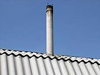 Дымоходы для бани из асбестоцементных труб