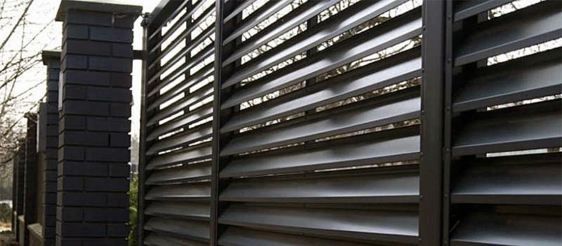 Откатные ворота жалюзи