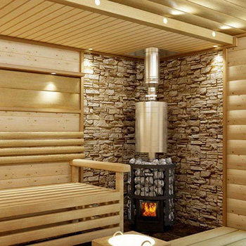 Установка печи в бане