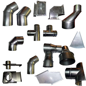 Элементы воздуховодов из оцинкованной стали