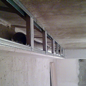 Вентиляционные каналы для прокладки воздуховодов в потолке