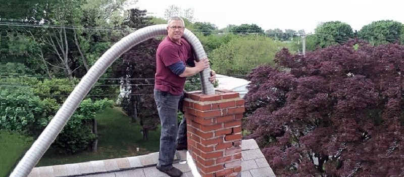 Гильзование дымохода