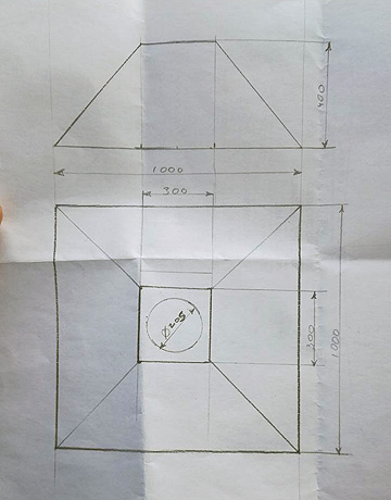 Зонт вытяжной 03